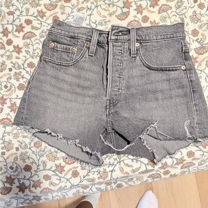 Levi's Charcoal Jean Shorts for Women